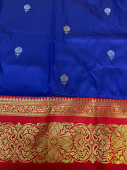Semi Silk Kanjeevaram Royal Blue Saree