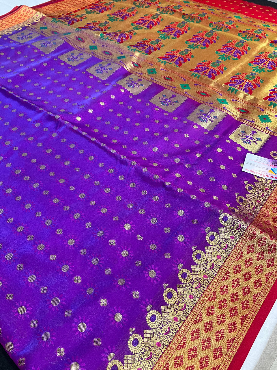 paithani Sarees - peshwai Nawari  Saree 9 yards image 3