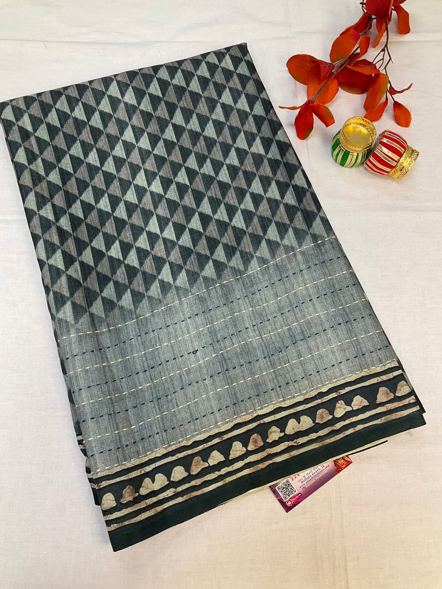Grey Fancy Saree