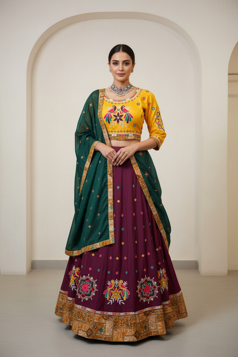 Garba Special Chaniya Choli Lehenga Set - Navratri Dance Wear