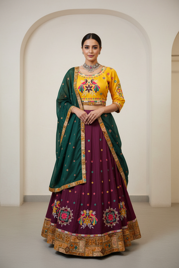 Garba Special Chaniya Choli Lehenga Set - Navratri Dance Wear