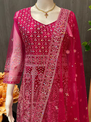 Stylish Full Print Party Dress - Special Occasions Ethnic Wear