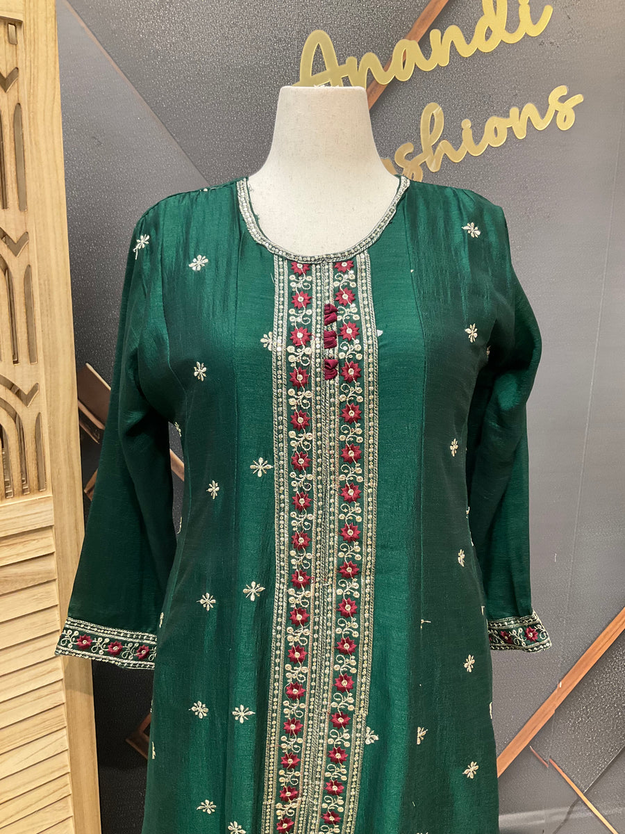Plus Size Anarkali Kurti Set