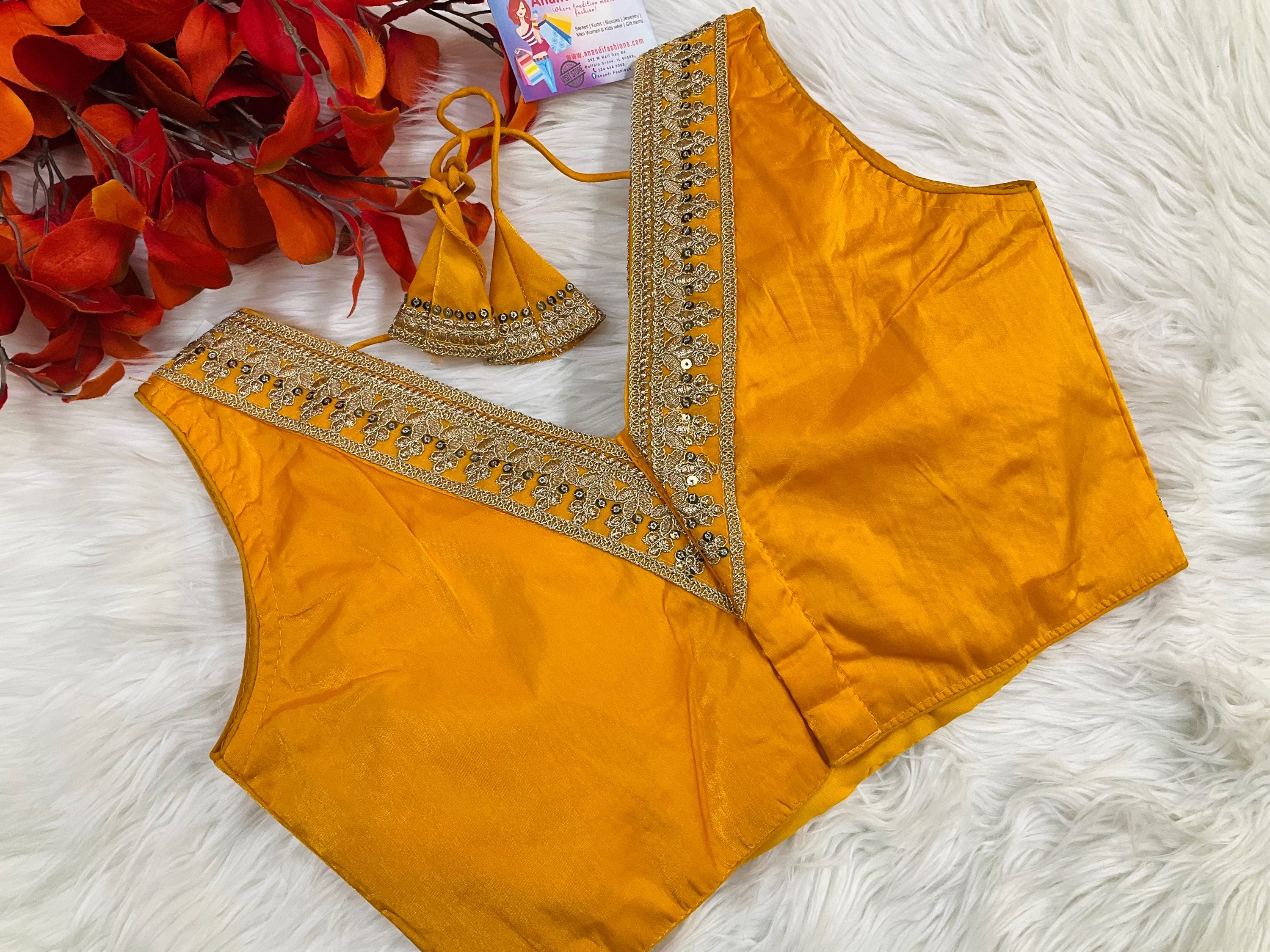 V-Neck party wear blouses fits size upto 38-42 image 1