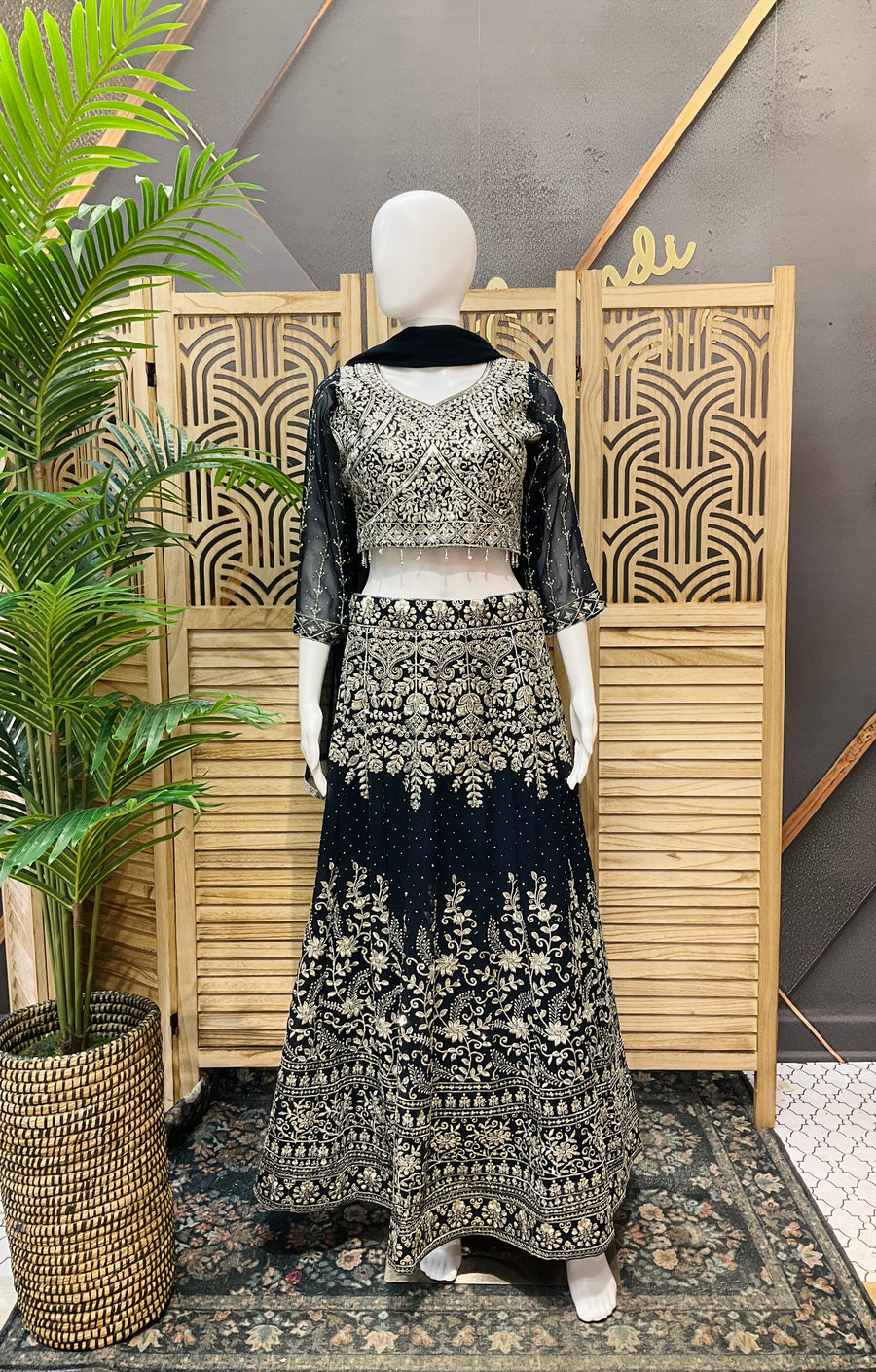 Women’s Georgette Lehenga Set Full Work