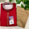 Kurta for Boys - Maron and Blue Variant Silk Kurta Set