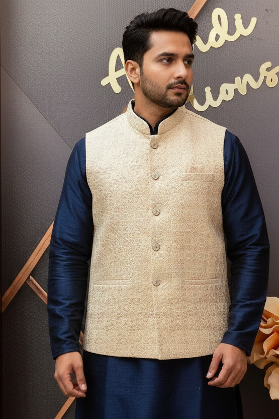 Half White Color Mens Wear vest