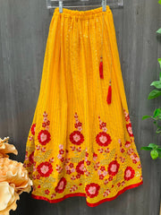 Kids lehenga choli set with waist belt