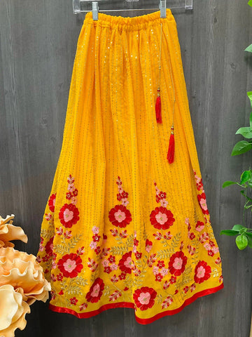 Kids lehenga choli set with waist belt