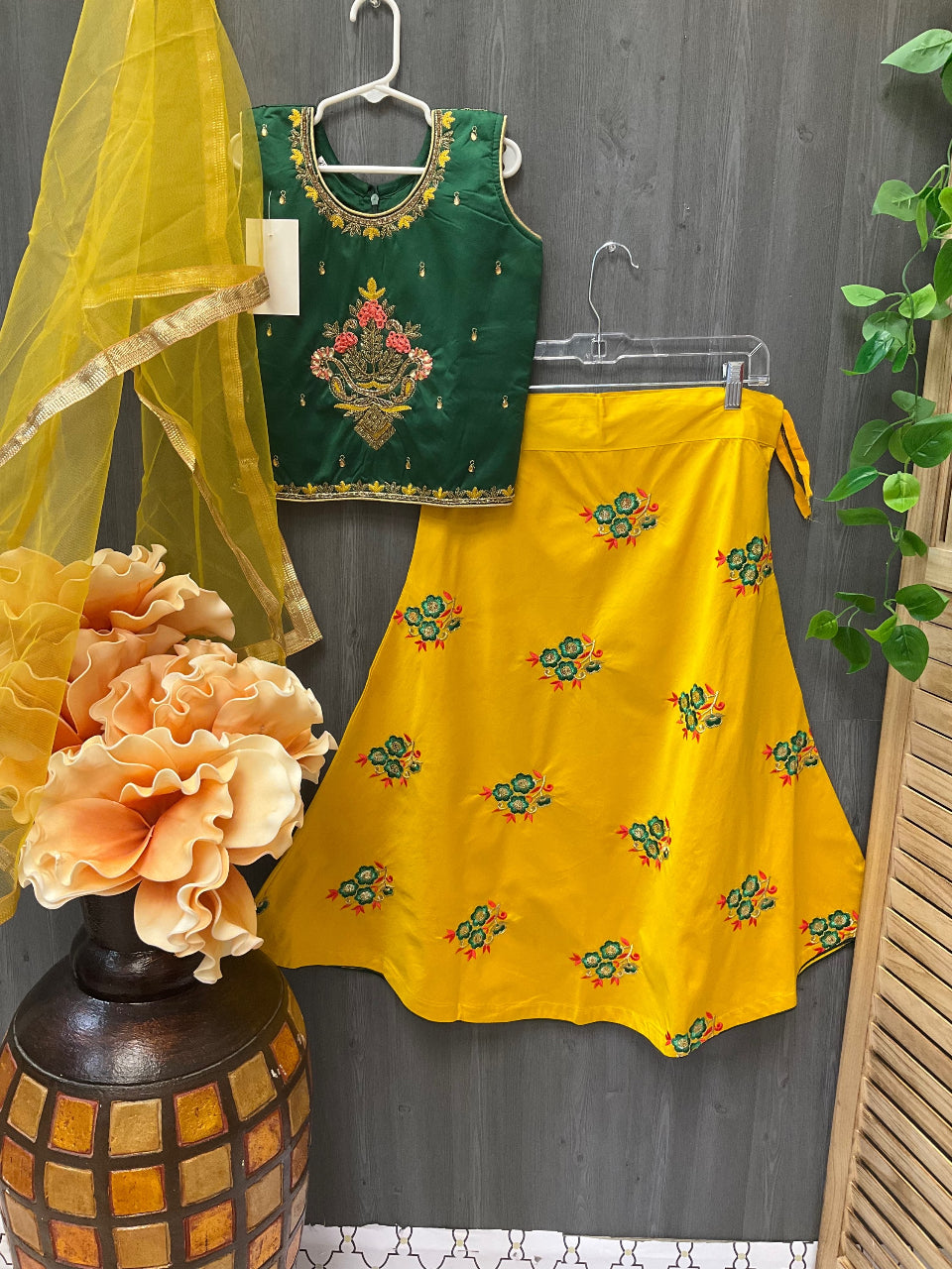 Satin Silk Lehenga sets for Girls image 5