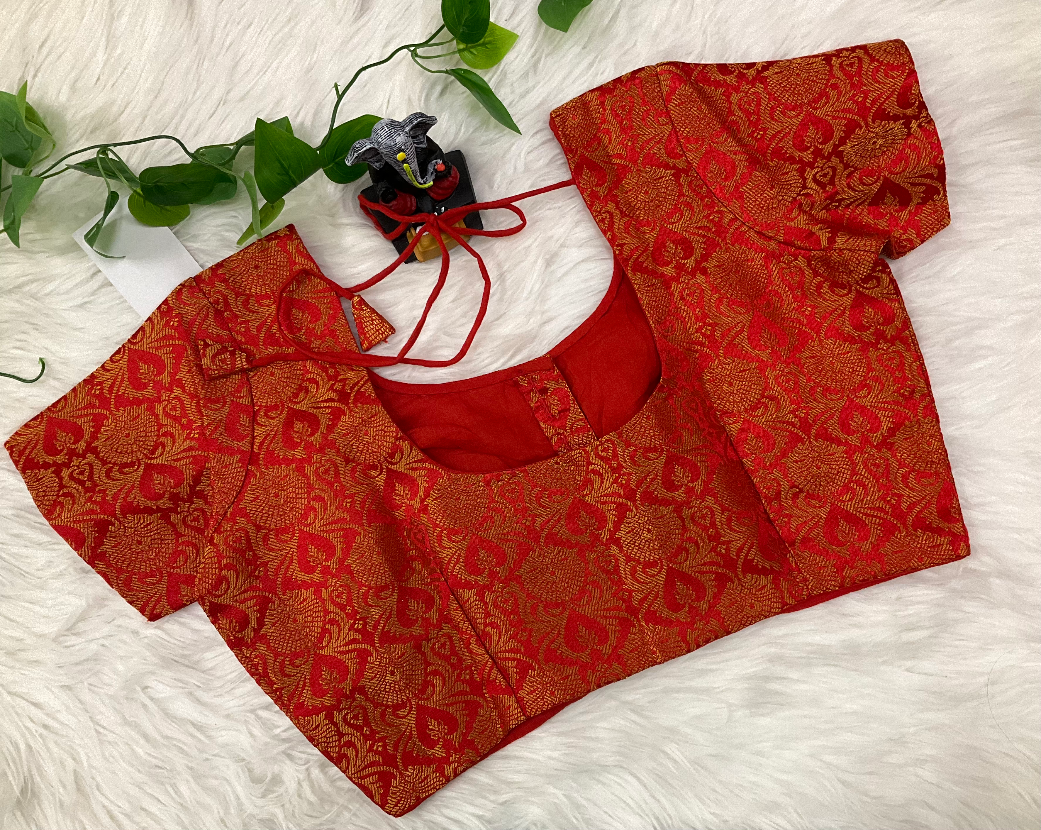 Blouses for Women - Red Brocade blouses Size 38/40/42 image 1