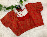Blouses for Women - Red Brocade blouses Size 38/40/42