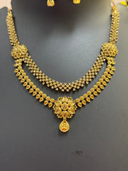Antique Finish 2 Layer Necklace set