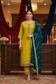 Women’s Plus Size Green Kurti Set
