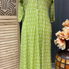 Plus Size Green Anarkali Kurti - Soft Rayon Ethnic Wear