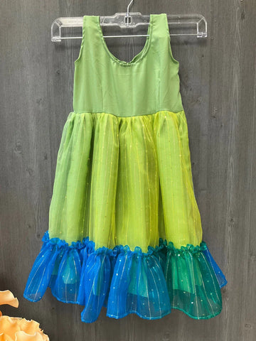 Girls Organza South Indian pavadai set- Size 24