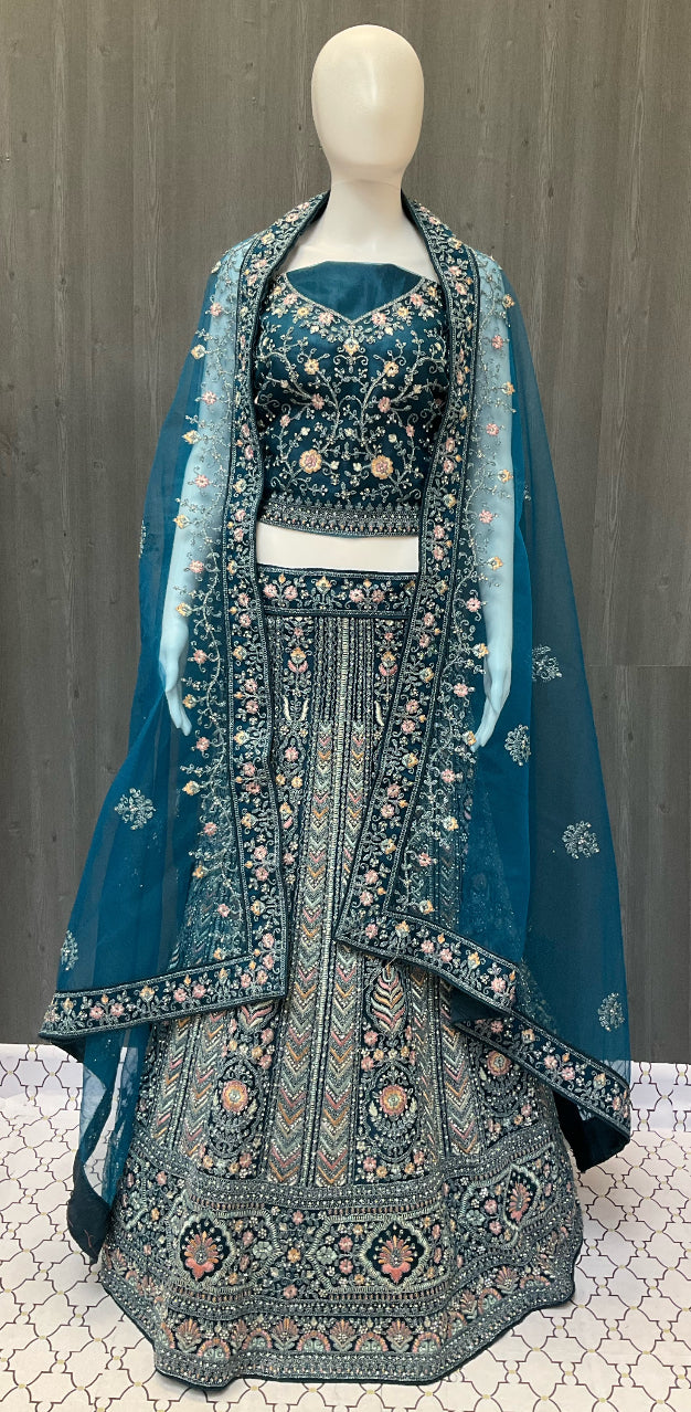 Semi Stitched -Bridal Lehenga Set - Elegant and Stunning Bridal Lehenga Set image 0