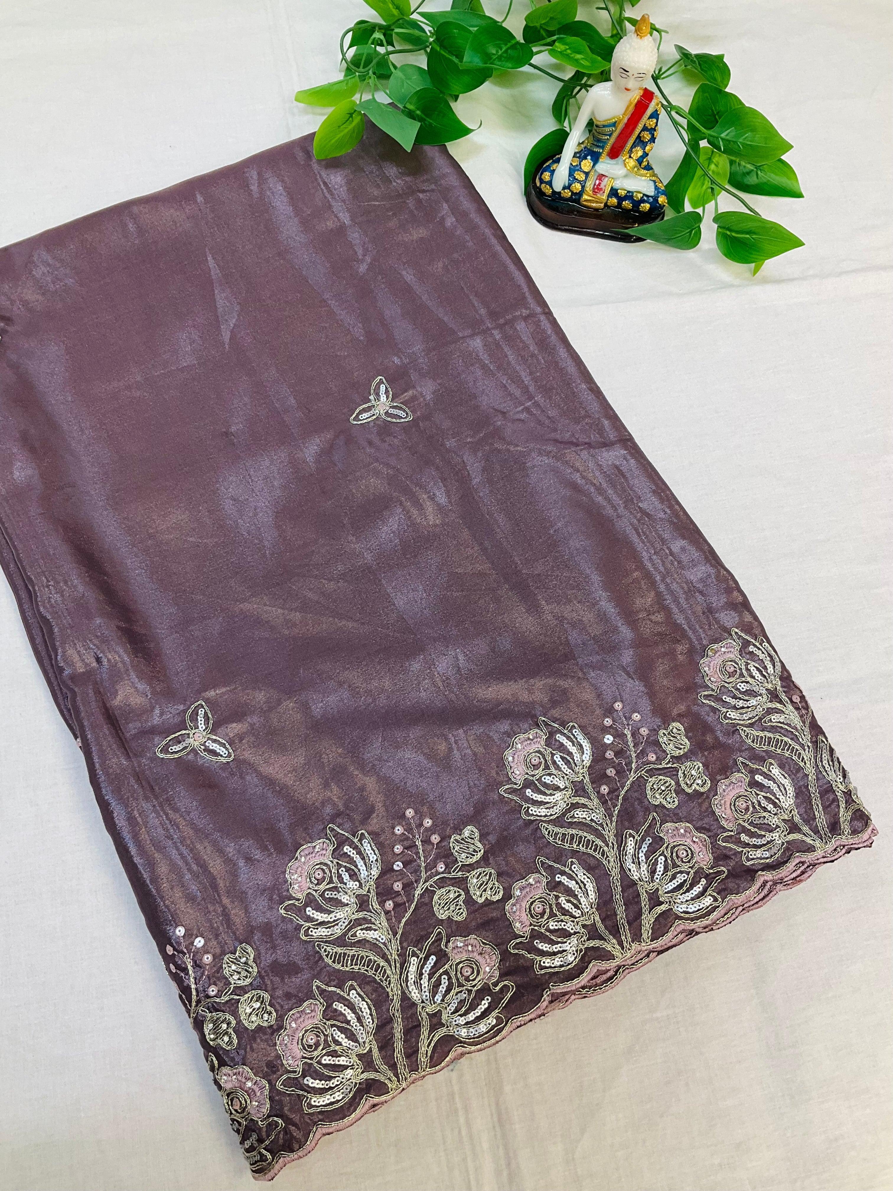 Party wear saree blouse size 40(fits upto 44)