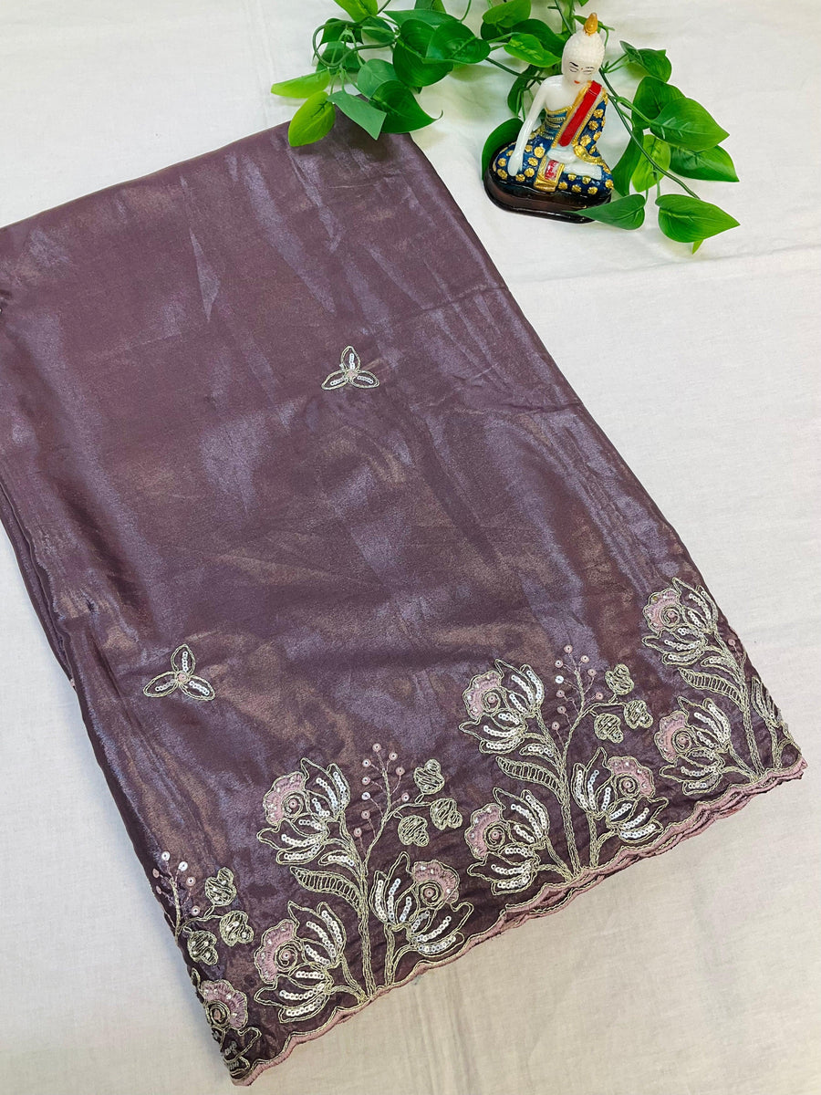 Party wear saree blouse size 40(fits upto 44)