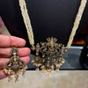 Pearl Long Necklace set with Goddess Lakshmi Pendant set