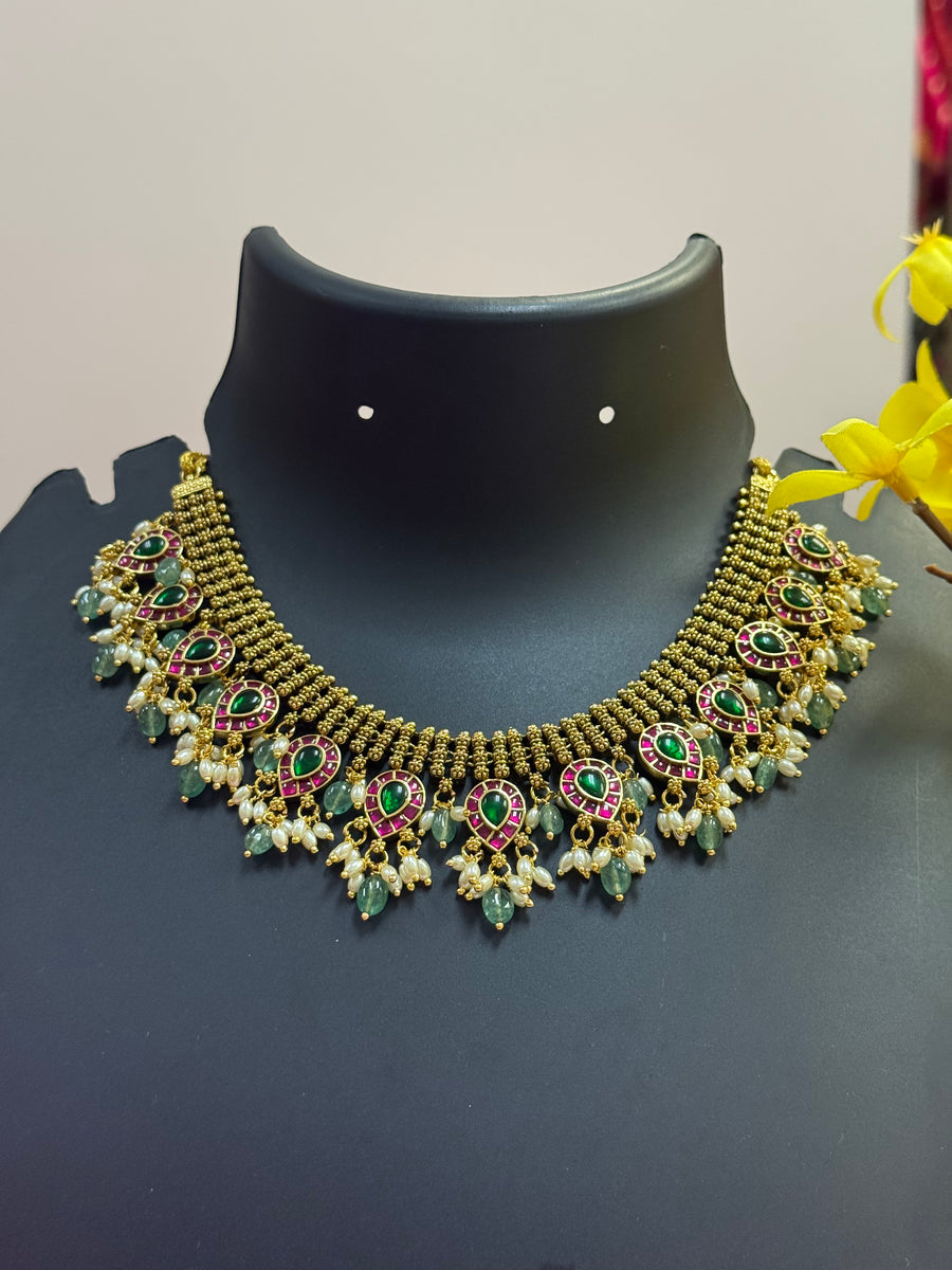Premium Collections- Jadau Kundan Necklace set