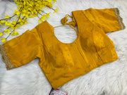 Women’s Front Opening Yellow  Tissue blouse - Women - Blouse - Anandi Fashions