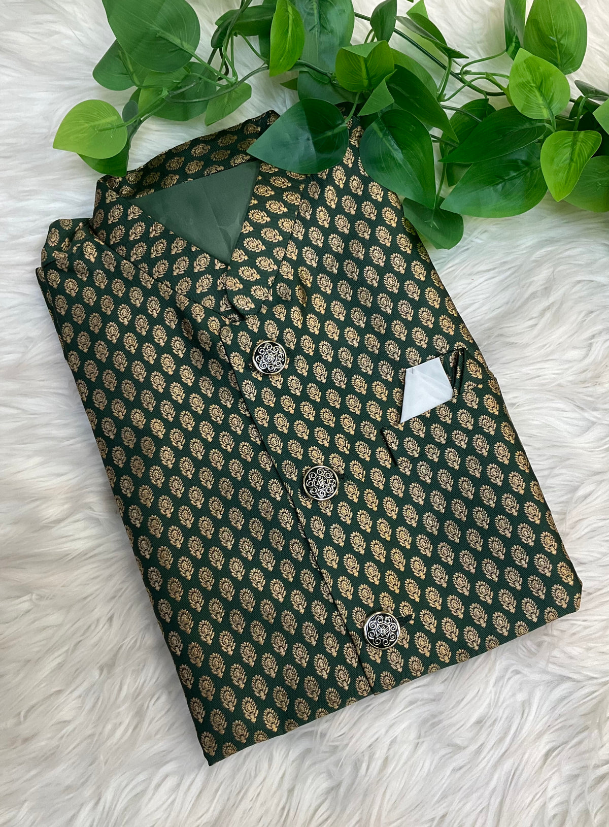 Dark Green Mens Wear vest