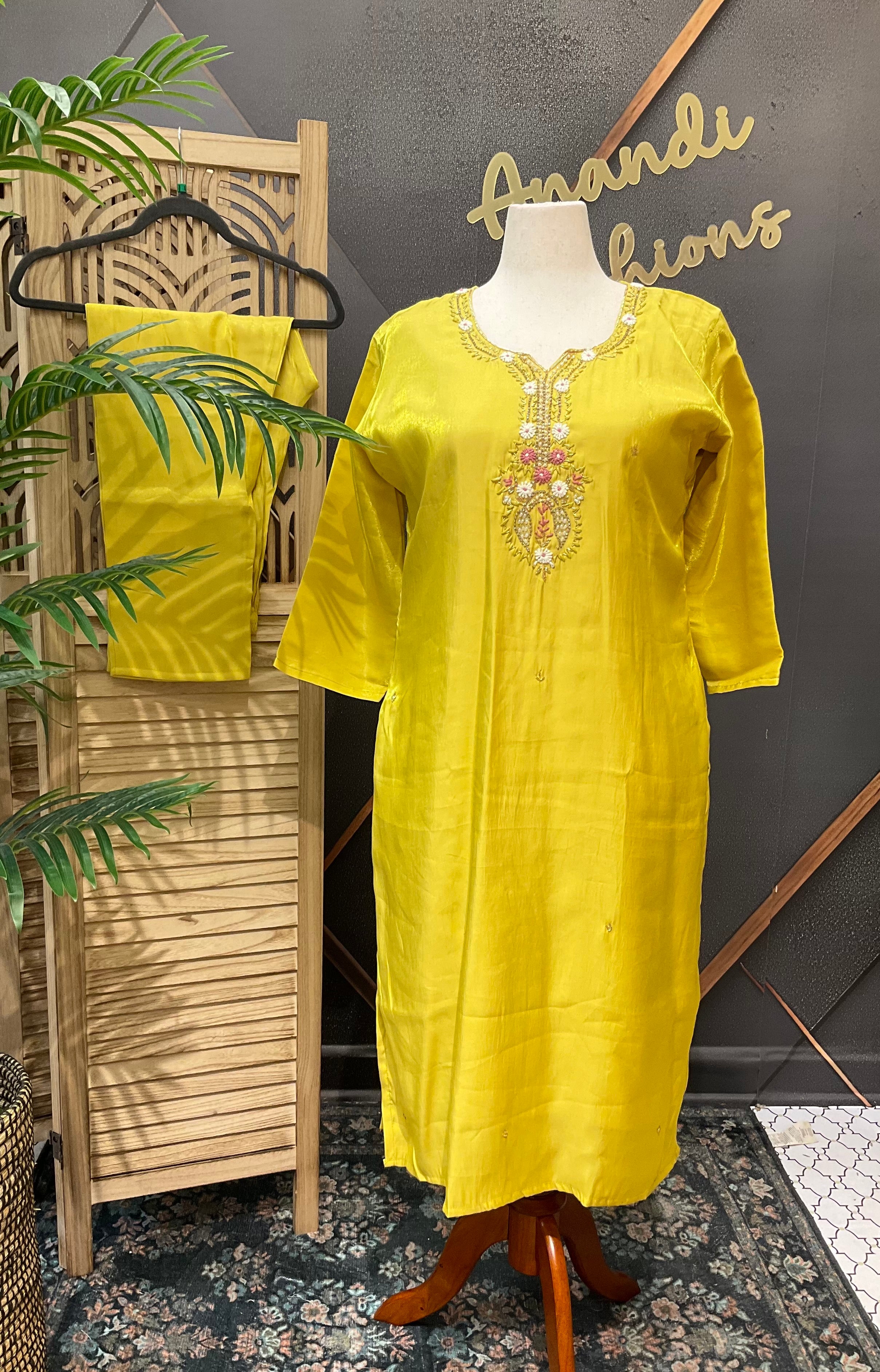 Plus Size Shimmery Party Wear Kurti Sets