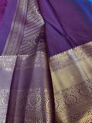 Blue Semi Silk Kanjeevaram Saree