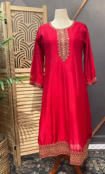 Plus Size Party Wear Anarkali Suits & Kurti Sets - Elegant Ethnic Wear