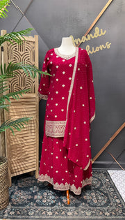 Plus Size /46 Georgette Sharara Set