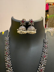 German Silver Multicolor Necklace set