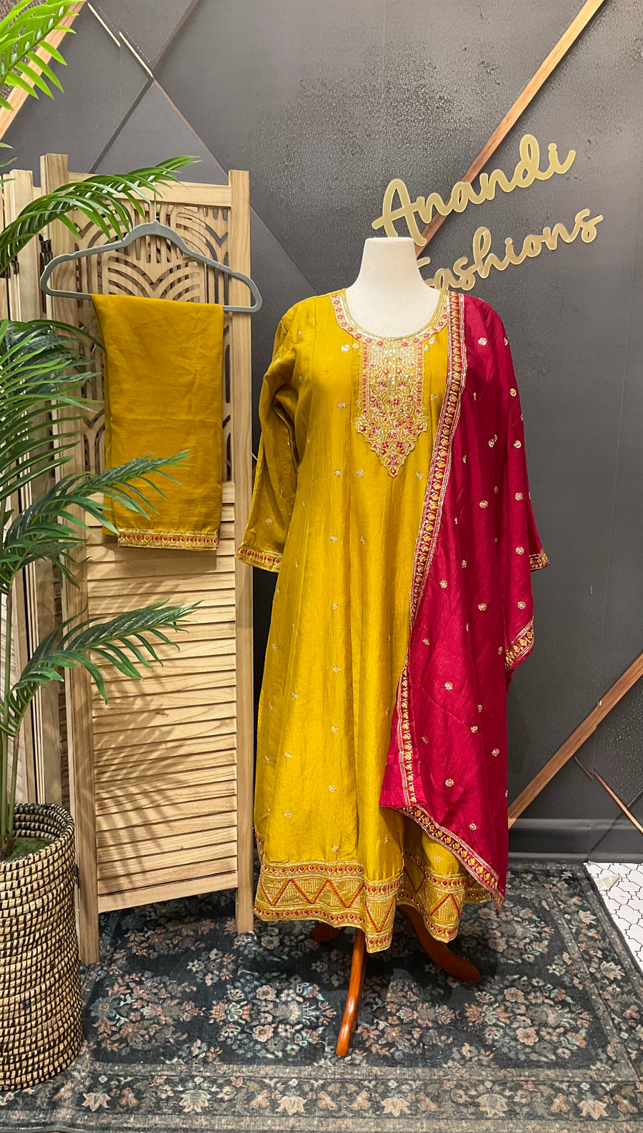 Plus Size Dresses Anarkali Kurti Set