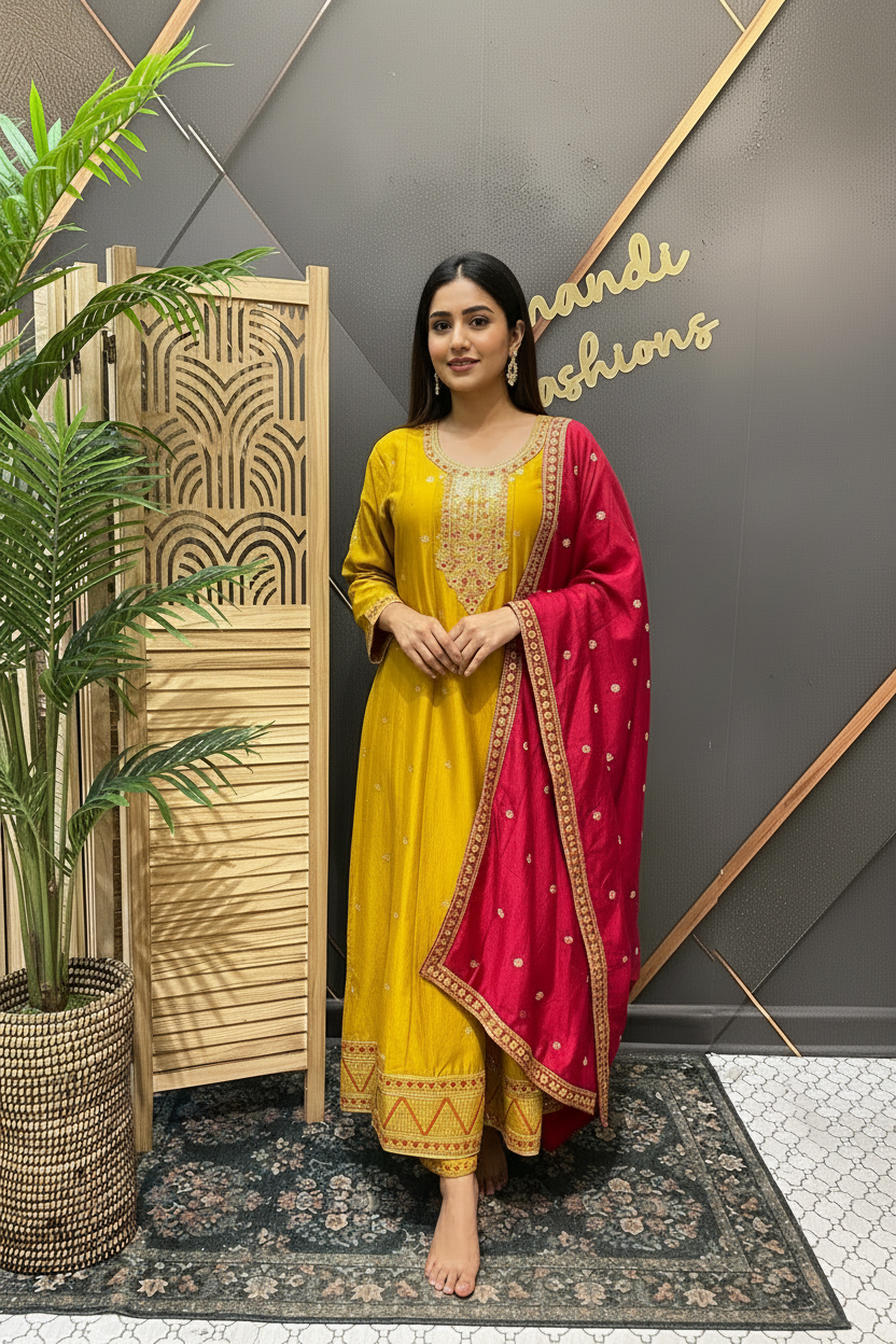 Plus Size Dresses Anarkali Kurti Set