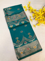 Silk Saree with Meenakari Weaving