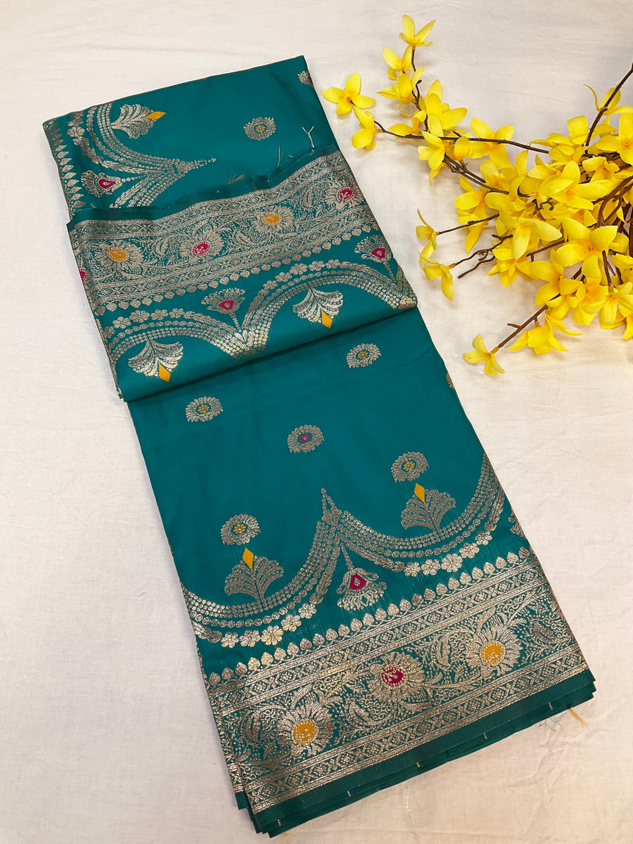 Silk Saree with Meenakari Weaving