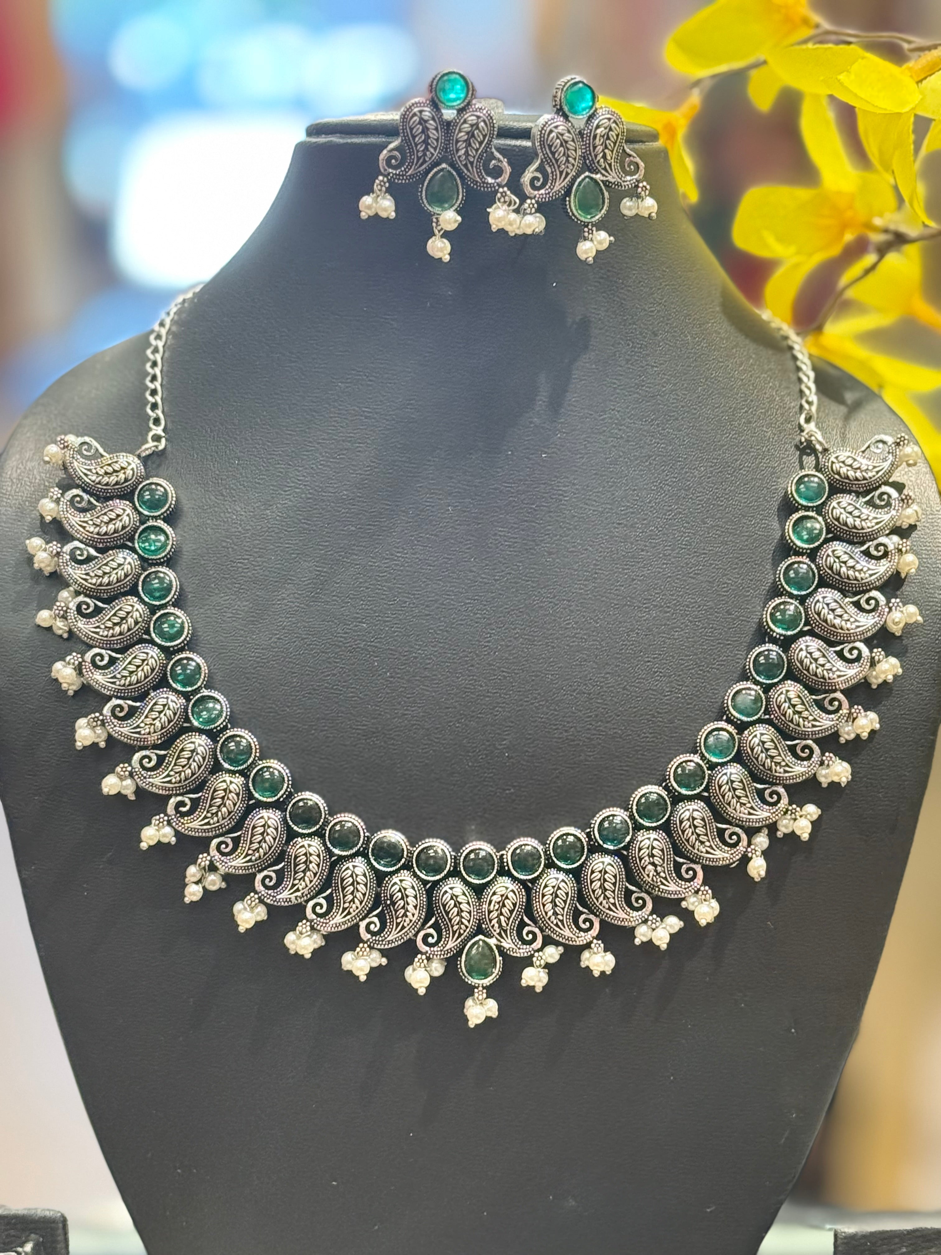 Mango Design - German Silver Necklace sets