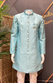 Men’s Blue Indo Western Sherwani Set