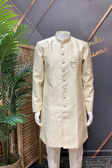 Half White - Men’s Wear Sherwani set