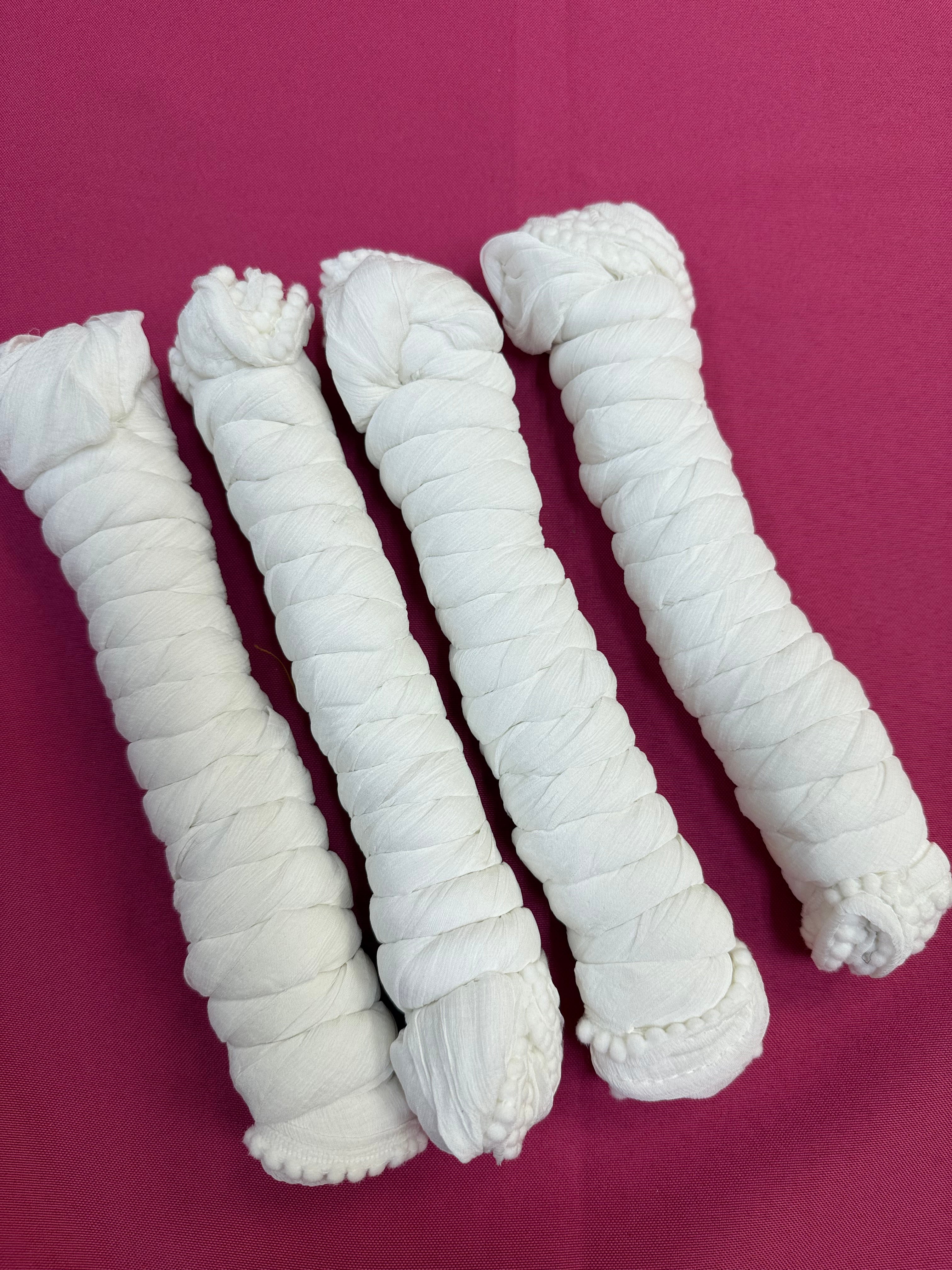 Half White Chiffon dupattas