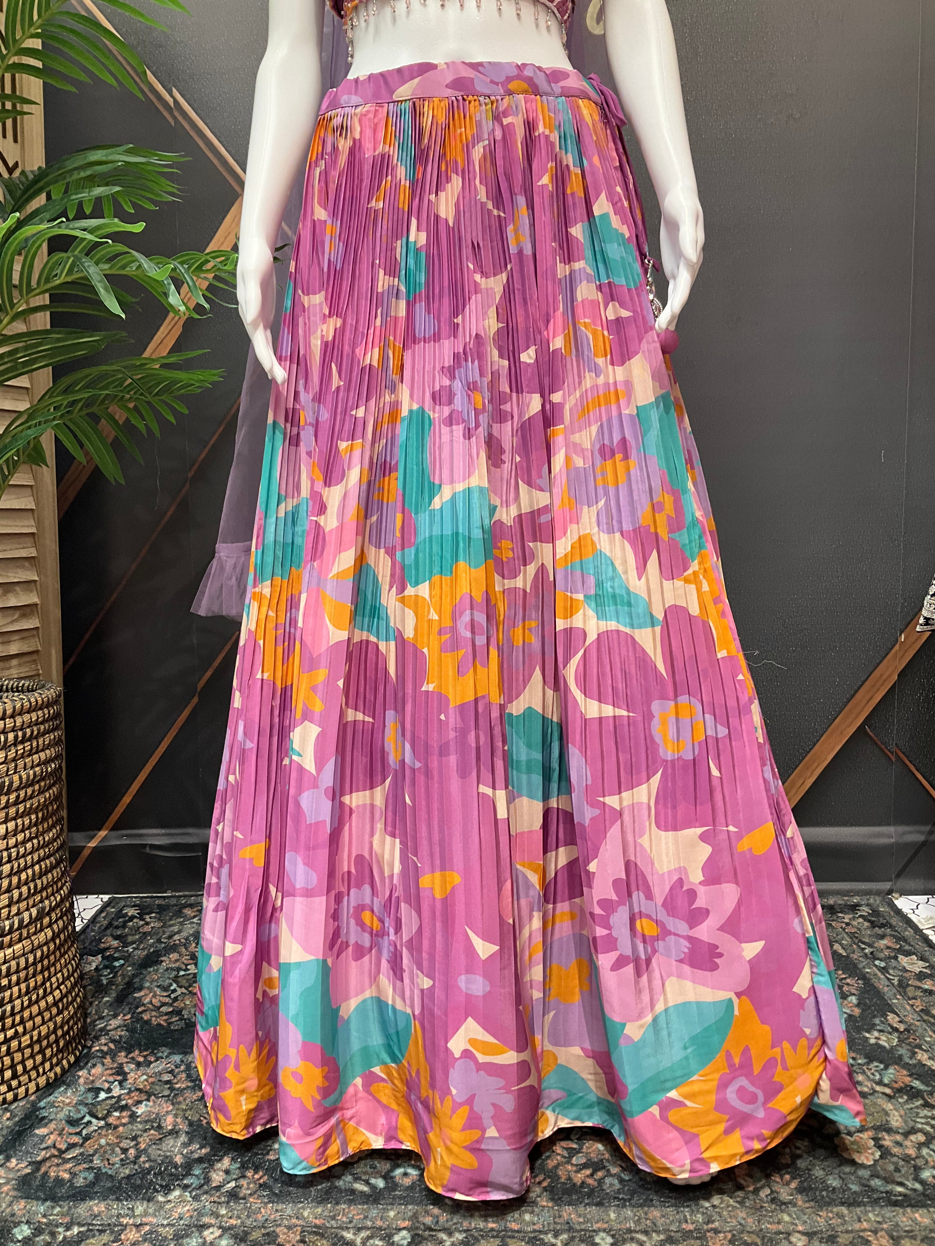 Size 36- Floral Designer Lehenga set