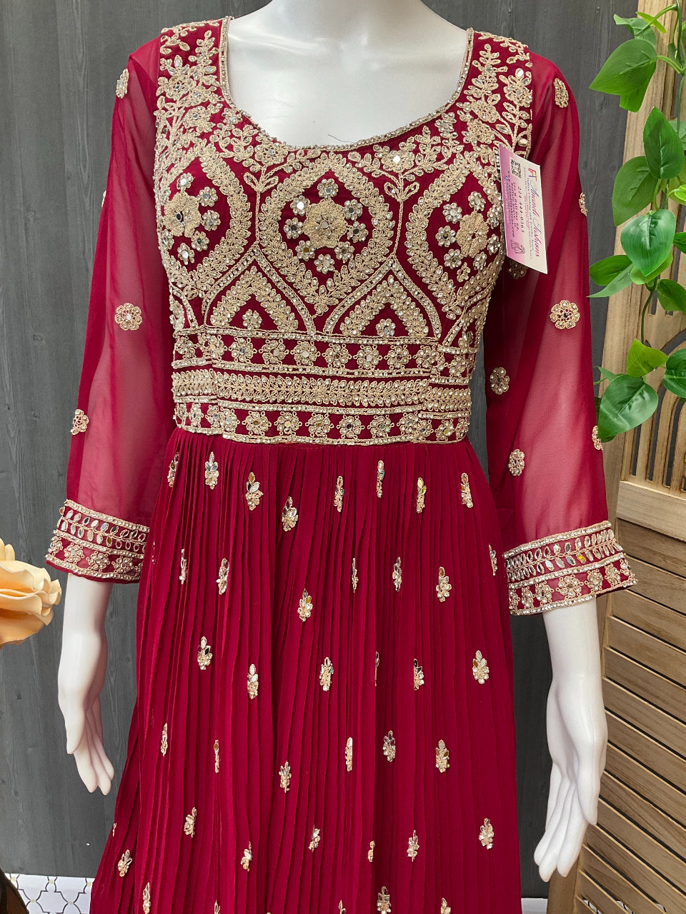 Georgette Party Wear Long Dress image 3