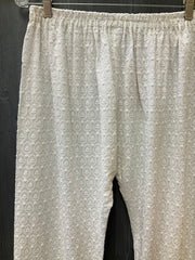 White Chikankari Pant