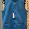 Premium Quality Blue Modi Jacket with Pockets - Ethnic Wear