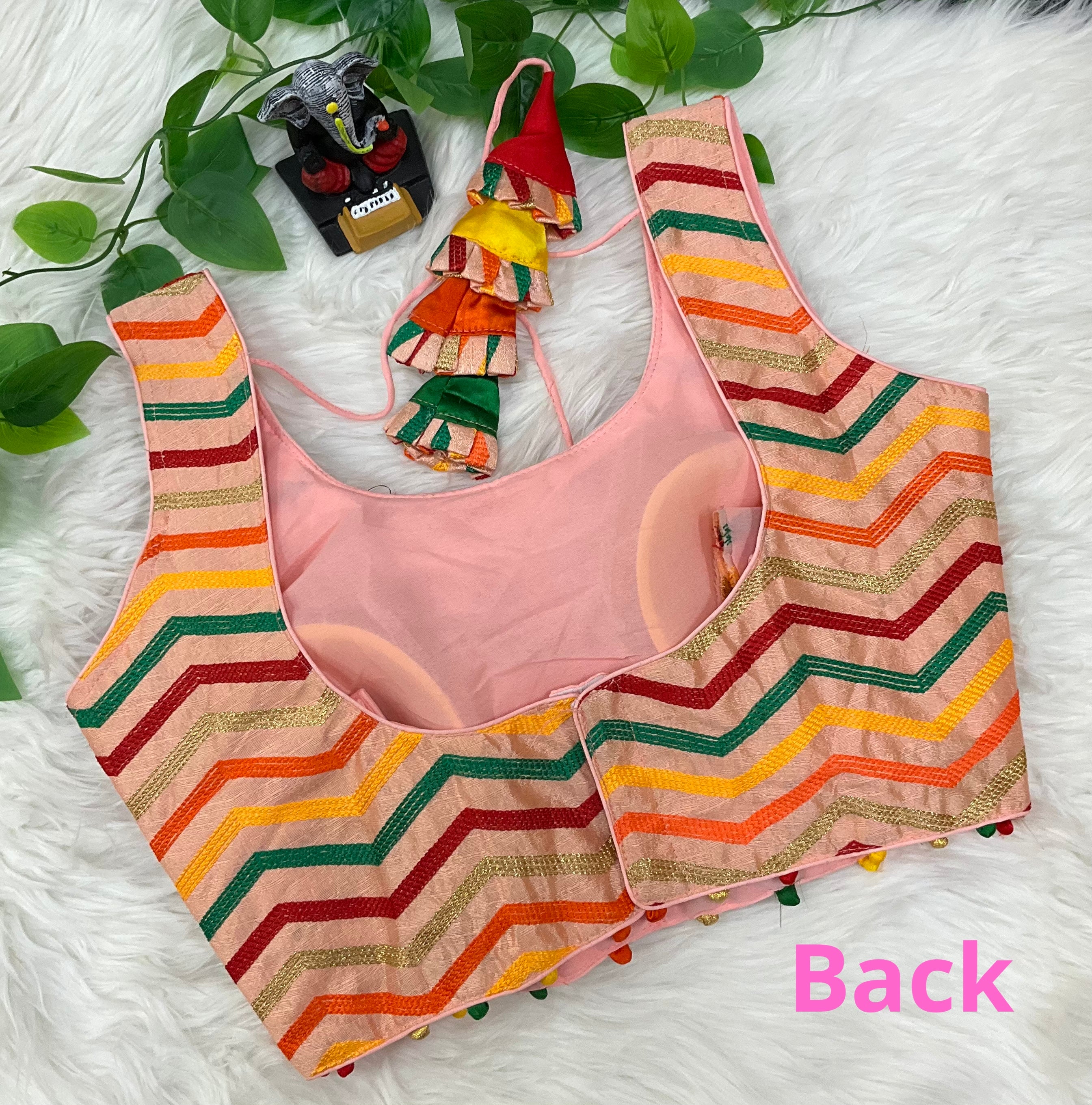 Multicolor Thread Work Blouse image 3