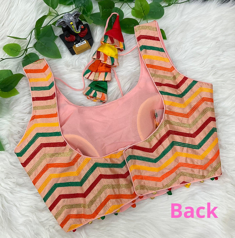 Multicolor Thread Work Blouse