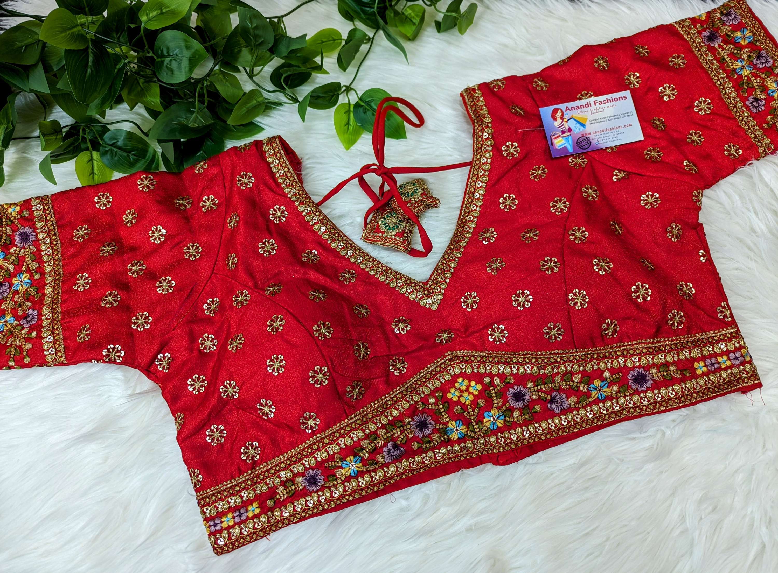 Raw Silk Work blouses size 42 image 4