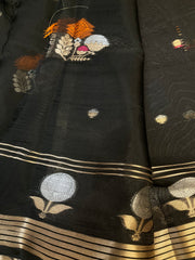 Black Silk Oranza saree