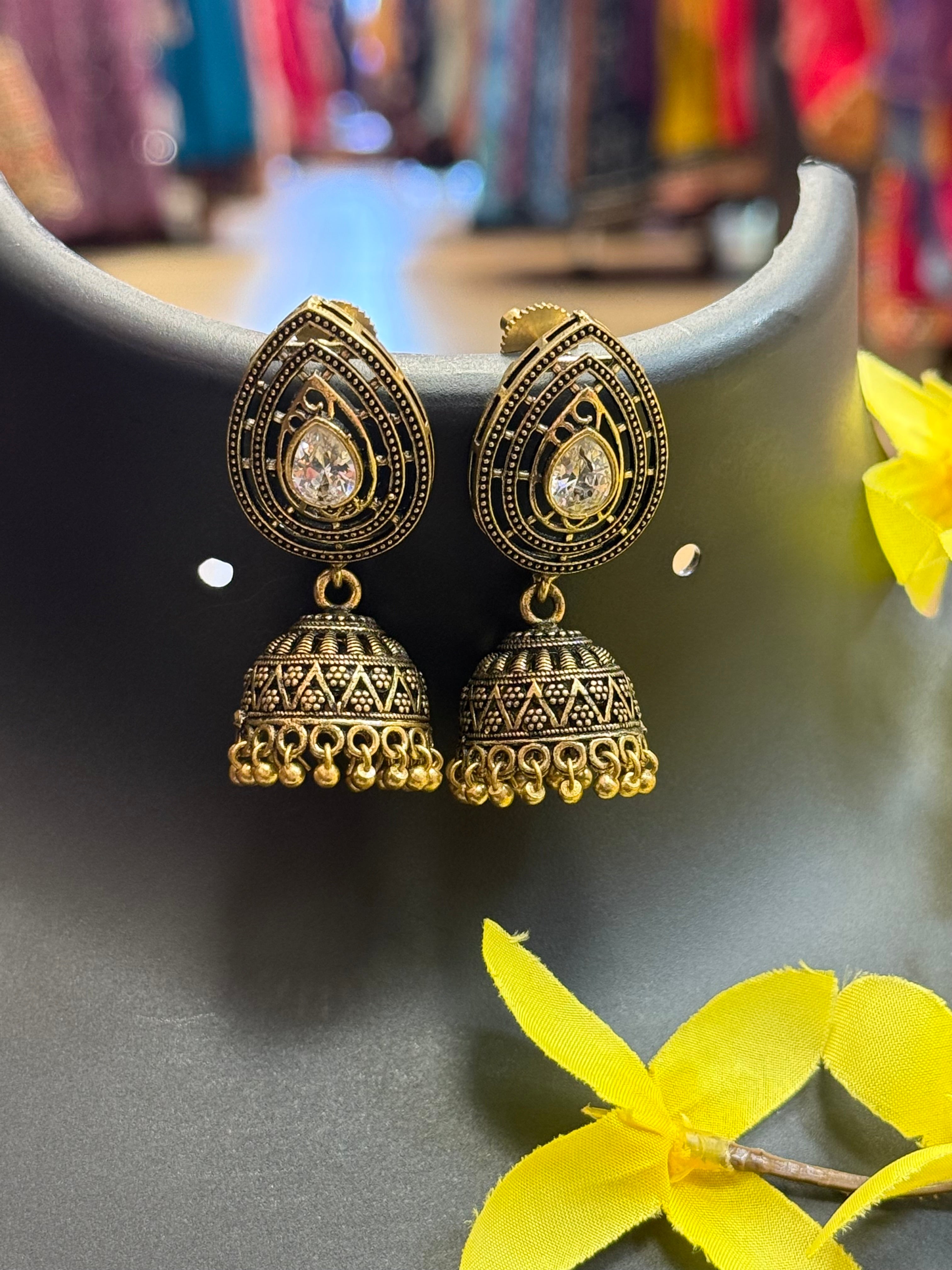 Copper Jhumkas/Earrings