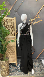 Black Ready to Wear saree